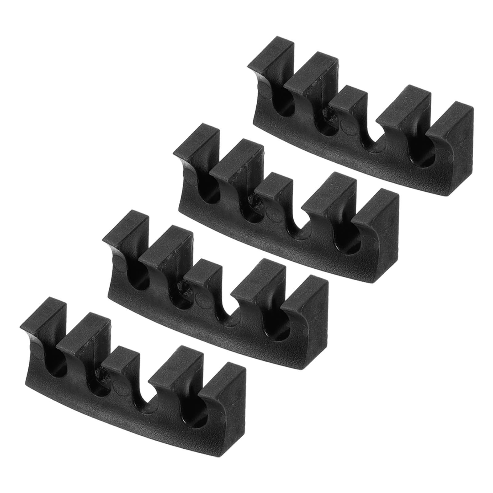 M METERXITY 4 Pack Badminton Stringing Racquet Load Spreader - Badminton Pressure Reducer Stringing Protector Threading Machine Adapter for Repair Fixing (Black)