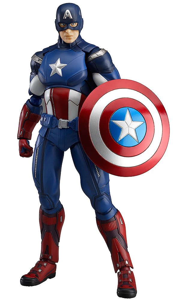 希少！日本未発売CAPTAIN AMERICA キャプテン アメリカ フィギュア figma Avengers Captain America non-scale ABS & PVC painted action