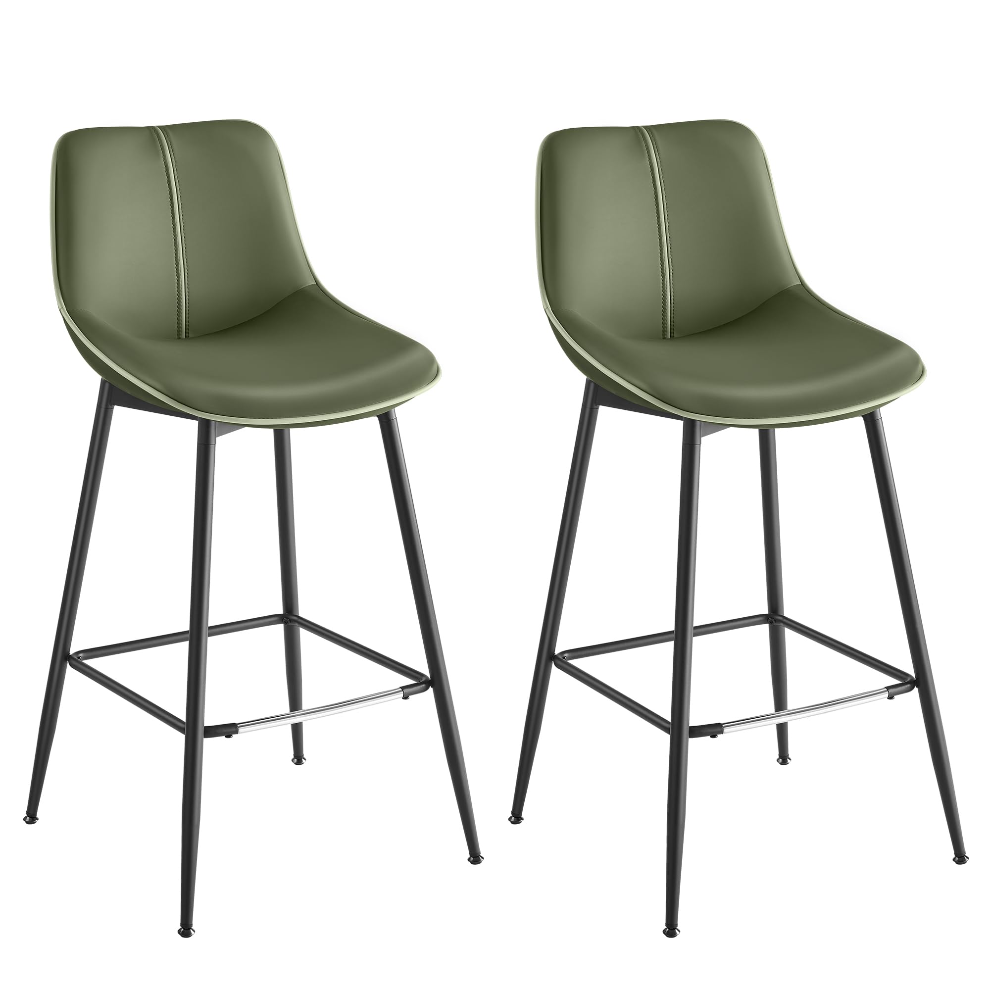 VASAGLE Bar Stools Set of 2, Bar Height Bar Stools