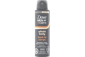 Dove Men+Care Deodorant Spray Whole Body Shea Butter + Cedar Aluminum-Free, 113g