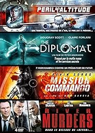 Coffret Action : Péril En Attitude + The Diplomat + Mission Commando + River Murders - Pack