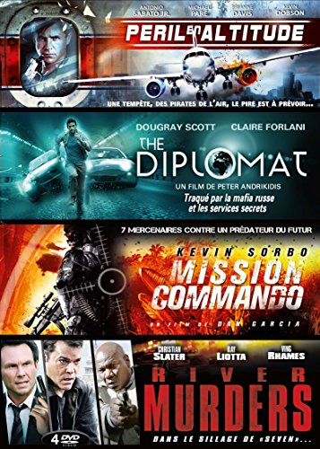 Coffret Action : Péril En Attitude + The Diplomat + Mission Commando + River Murders - Pack
