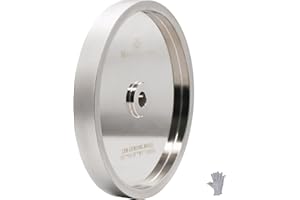 MORESUPERHARD CBN Grinding Wheel 8 inch 1000 Grit,1" Wide,5/8" Arbor,Suitable for All Kinds of 8 inch Bench Grinders,for Sharpening High Speed Steel Tools Woodturning Tools(1000 Grit)