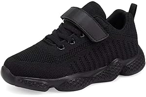 YAVY KidsTennis Shoes for Girls Boys Breathable Lightweight Running Shoes Athletic Walking Shoes Fashion Knit Sneakers (Toddl