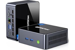 GMKtec Mini PC, Intel Core i7-1185G7 (Turbo 4.8 GHz) 16GB DDR4 512GB SSD Desktop Mini Computers WiFi 6, USB4.0, BT 5.2, DP, H