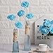 MACTING Artificial Rose Flowers 30PCS Real Touch Fake Flowers with Stem Foam Roses for DIY Wedding Bridal Bouquets Party Holiday Baby Shower Spring Home Mothers Day Decorations(Blue)