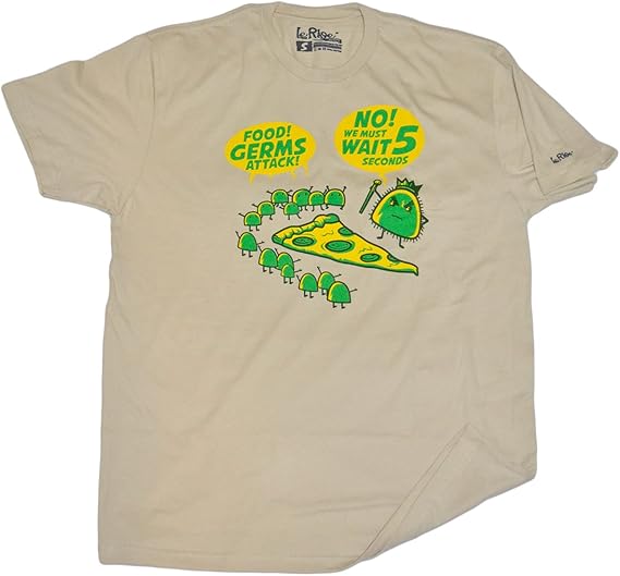 LeRage Shirts Men's 5 Second Rule funny germs