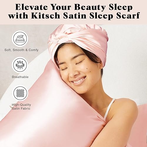 Kitsch Satin Head Scarf Multi-Way Scarf Stylish Bandana for