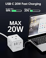 Kemelo PD20W 4 USB 4 Way Extension Lead 13A 3250W UK Plug 1.5m view 3