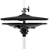 Lemon LE-HHC14 14" 2-Piece 2-Zone Electronic Hi-Hat Cymbals | Full-Size Acoustic-Style System, Top Cymbal Pad &amp; Bottom Controller, Compatible with Alesis &amp; Roland