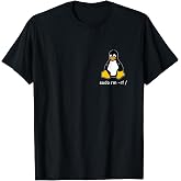 Tux Linux Penguin - sudo rm -rf / computer science computers T-Shirt