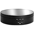 EKDJKK Motorized Rotating Display Stand Turntable, 5.43 Inches 360 Degree Automatic Revolving Platform, 3kg Load Bearing, Battery/USB Powered for Shop Jewelry, Collectible Display