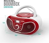 Roxel RCD-S70BT Portable Boombox CD Player with Remote Red view 4