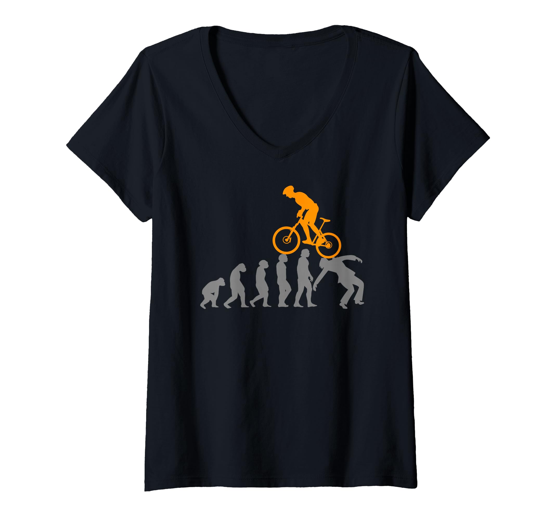 Women's MTB Evolution Bike Mountain Accessories Bicycle V-Neck T-Shirt