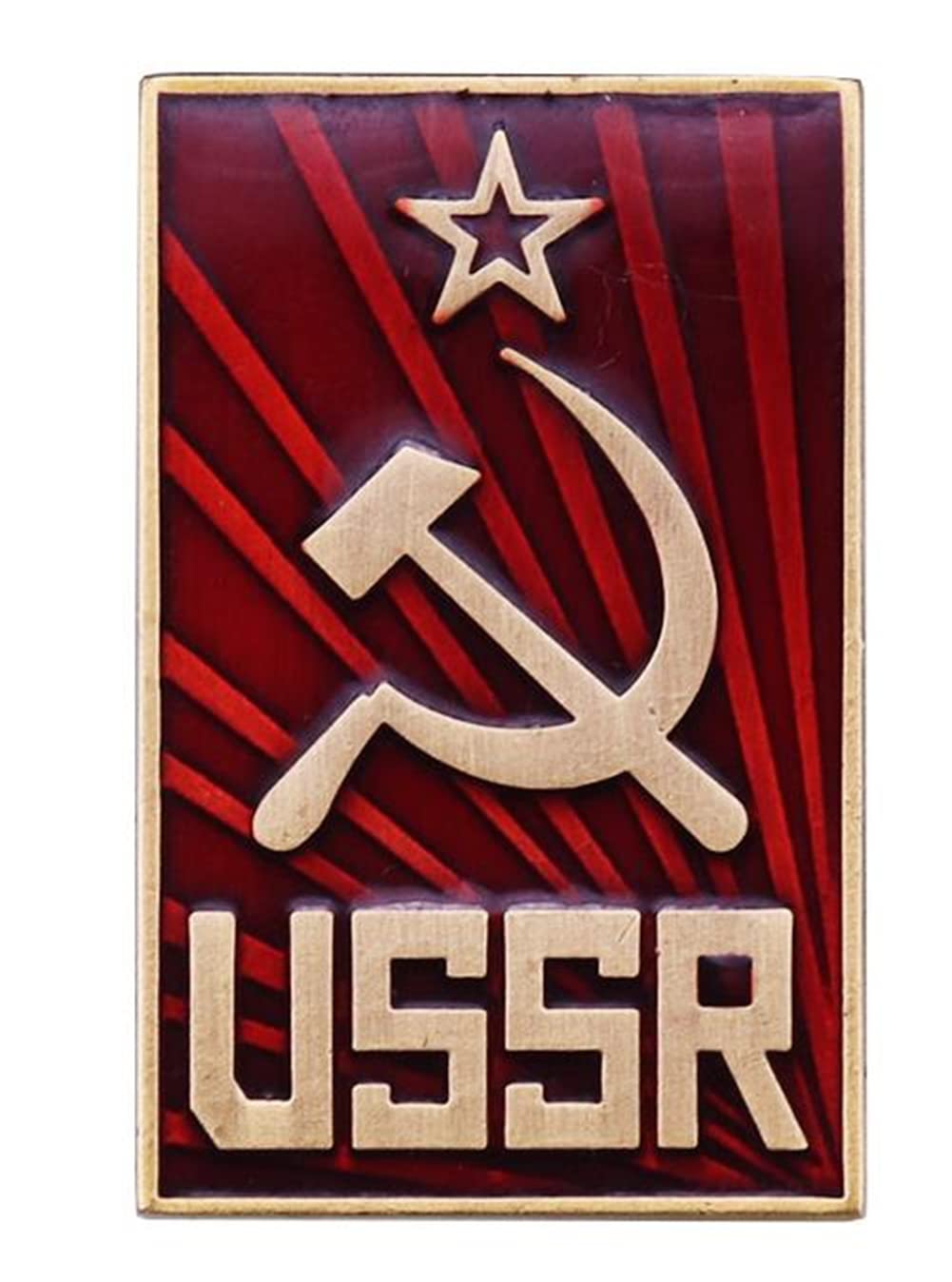 USSR Sickle and Hammer Lapel Pin Communism Collectible Emblem Lapel Pin Badge Accessory Gift