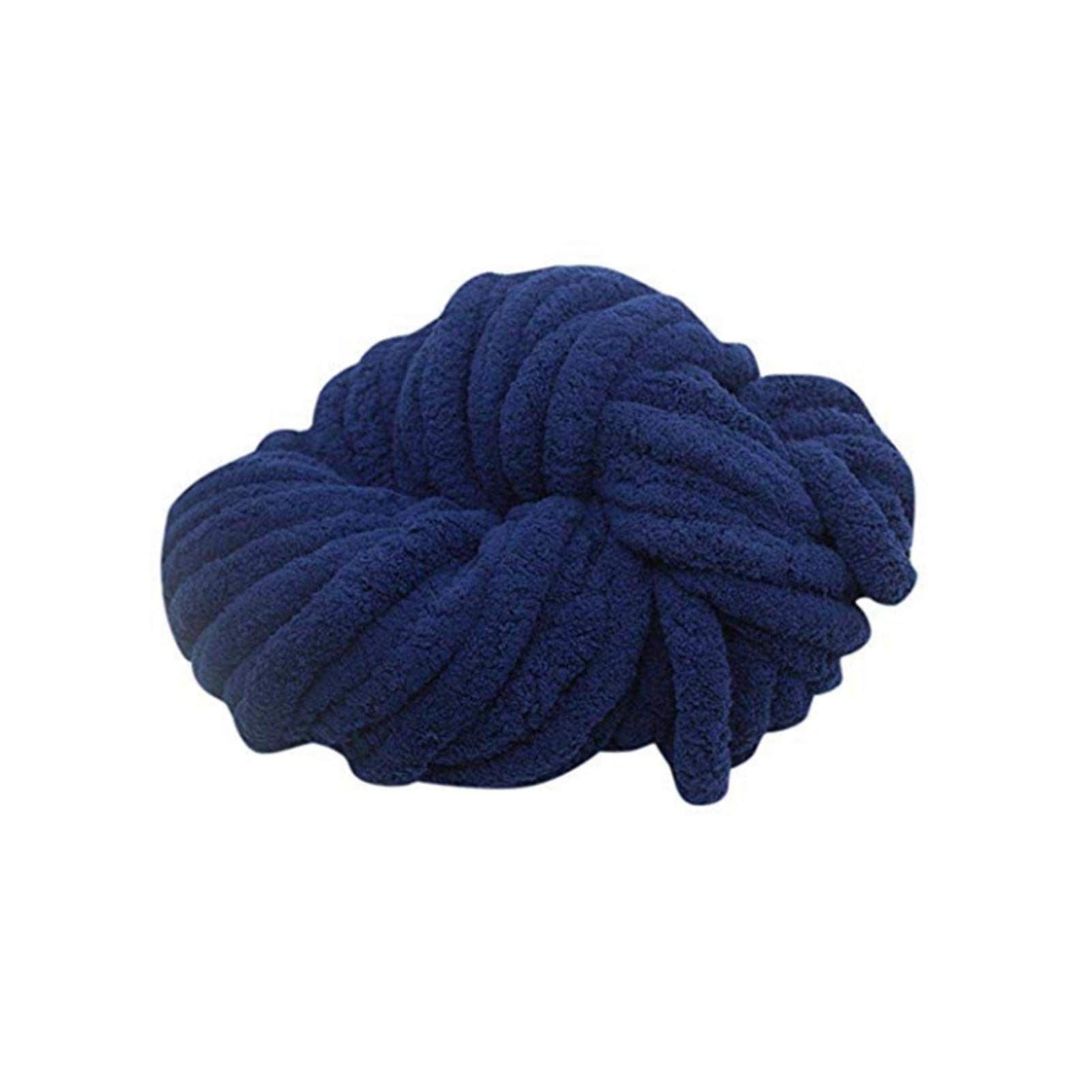 Wool Yarn DIY Chenille Yarn Coarse Yarn Blanket Yarn Super Soft Extreme Arm Knitting Crocheting Acrylic Yarn Colors Bulky Wool Yarn, For Arm Knitting, Giant Chunky Knit Blankets Throws, 18M Length