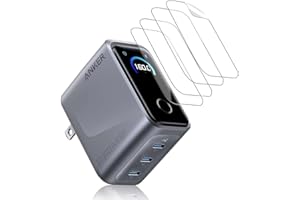 NOUKAJU [4pack] Screen Protector for Anker Prime Charger 160W, TPU Material,Scratch-Resistant,High Transparency,Soft Screen P