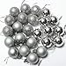 Emmababy 24Pcs Christmas Tree Decoration Ball Pendants Holiday Party Christmas Tree Ornaments (Silver)