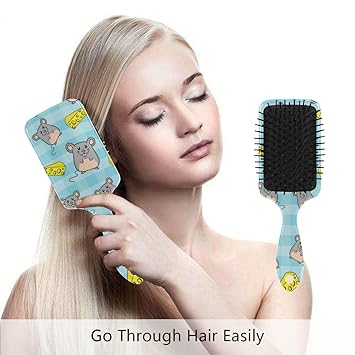 Amazon Com Detangling Hairbrush For Wet Dry Fine Curly Women