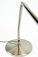 Daylight Slimline Desk Lamp Base Brushed Steel Freestanding Stand D35108 D35107 view 3
