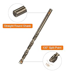 HARFINGTON 10pcs Cobalt Jobber Drill Bits 4.3mm