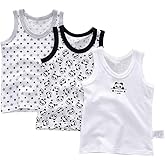 POBIDOBY Toddler Boys' 3 Pack Tank Tops 100% Cotton Sleeveless Undershirts