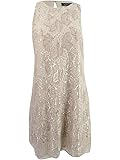 Lauren Ralph Lauren Womens Olevia Lace Metallic Cocktail Dress