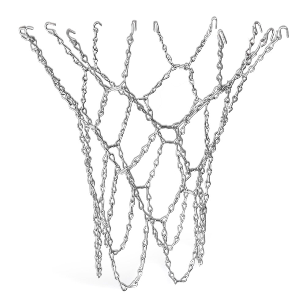 Heavy Duty Basketball Chain Net with S Hooks — Hoop Net Replacement — Premium Quality and Durable
