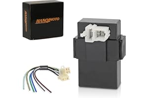 HANQIMOTO 6-Pin DC CDI Box with Connecting Plug High Performance Racing Part for CG125cc 150cc 200cc 250cc Vertical Engine ATV Quad Go Karts Dirt Bike Scooter
