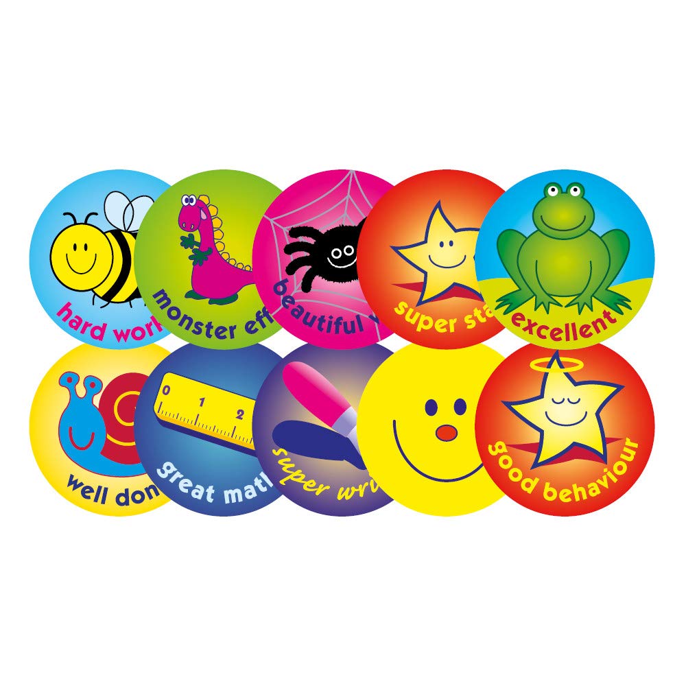 The Sticker Factory Assorted 38mm Praise Stickers, Pack Of 330