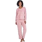 Jessica Simpson Women’s Pajamas – Fuzzy Sleep Shirt, Lounge Pants, Socks – Pajama Gift Set for Women (S-XL)