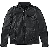 Luis Leather Men's Genuine Black Leather Jacket – Bomber Vintage Aviator Flight Jacket | Premium Lambskin Biker Coat