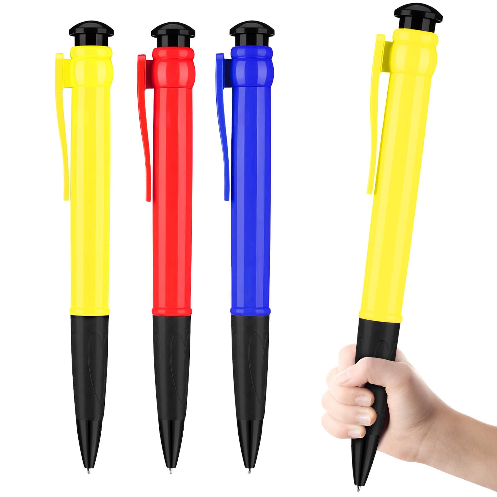 Photo 1 of lyforx Jumbo Pens 11.3'' For Birthday Party Favors, Funny Party Favors Huge pens, Giant Pens Gag Gifts 3 Pack Red Blue Yellow