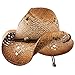 Sonoma (Medium) - Deadwood Trading | Natural Raffia Straw Cowboy Hats for Men & Women | Hit The Beach in Cowboy Style