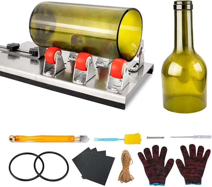 Moozic Outils de Découpe du Verre DIY Bouteille en Verre Cutter Kit Outil de Coupe de Bouteilles Moozic Outils de Découpe du Verre DIY Bouteille en Verre Cutter Kit Outil de Coupe de Bouteilles