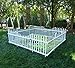 Zippity Outdoor Products ZP19022 Pet and Garden Vinyl Fencing, 94