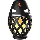 Margaritaville Tiki Torch - Waterproof Bluetooth Speaker, Portable Party Speaker with Flickering LED Lights, Perfect for Trav