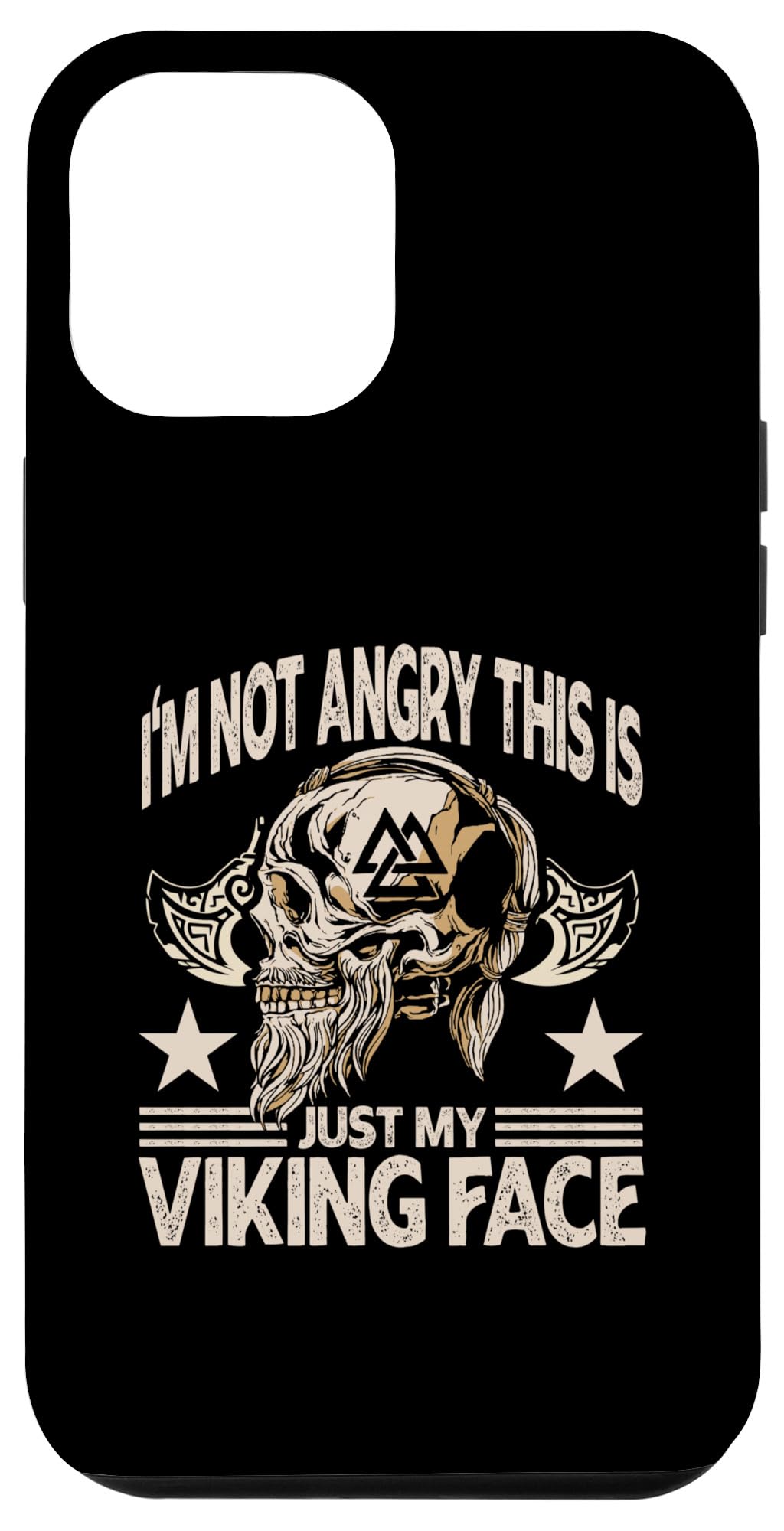 iPhone 15 Pro Max I'm Not Angry This is Just my Viking Face Valhalla Viking Case