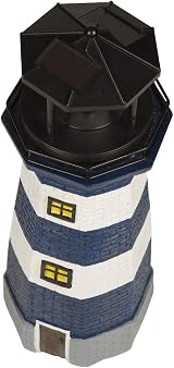 GardenKraft Solar Revolving LED Lighthouse Garden Decoration 40cm High view 4