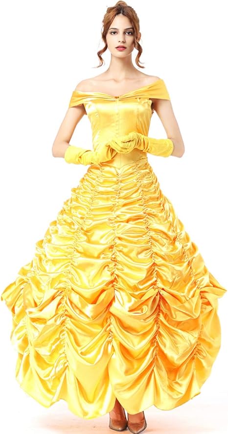 Amazon Co Jp ハロウィン衣装 ベルプリンセスドレス 美女と野獣の仮装舞踏会衣装 カーニバルパーティー衣装 S Xlサイズ L ホーム キッチン