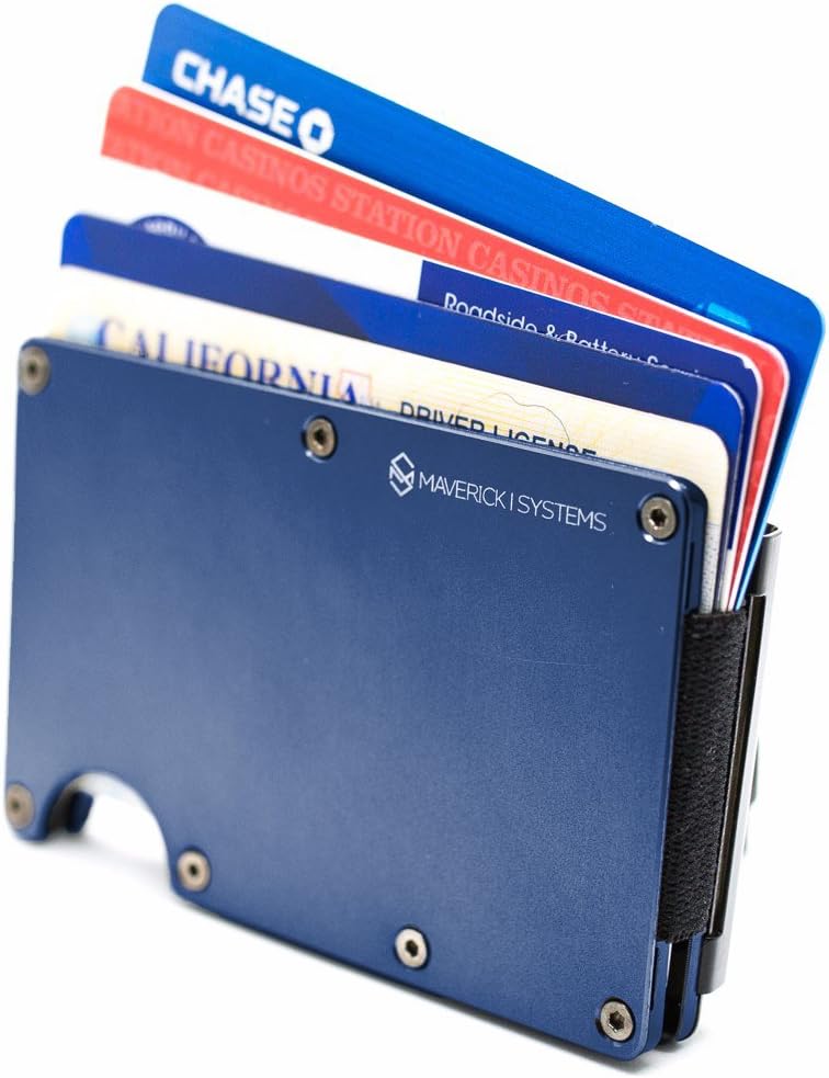 RFID-Blocking Slim Minimalist Card Holder/Travel Wallet For Credit Cards