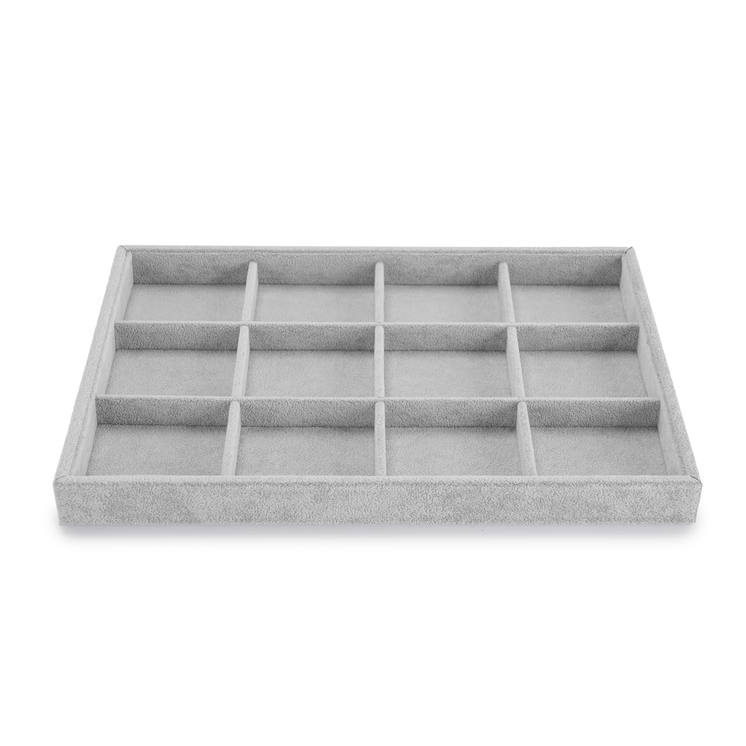 Oirlv Stackable Jewellery Tray Velvet Jewellery Display Tray Jewellery Storage Tray for Earring Ring Necklace Bracelet Organiser and Display