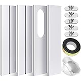 SIKADEER Universal Window Seal Kit for Portable Air Conditioner of Exhaust Hose 5.1 Inch Diameter with Coupler Adjustable AC 
