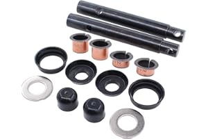 XtremeAmazing King Pin and Bushing Kit for Yamaha G2 G8 G11 G14 G16 G19 G20 Golf Cart 1985-2001 Replaces J55-F3516-00, 90334-19800, J38-23528-00, J38-23527-00, 90384-15825, 90384-15826, 90201-156J2