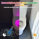 HOTUT Motion Sensor Toilet Night Light 16 Colors USB Rechargeable 4m view 4