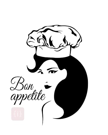 Isee 360 Wall Sticker Bon Appetile Lovely Beautiful Girl For