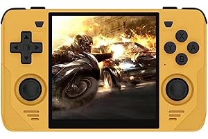 EWDGOES RGB30 Handheld Game Console 4 inch RK3566 5GWF BT with Portable Case 64GB Yellow