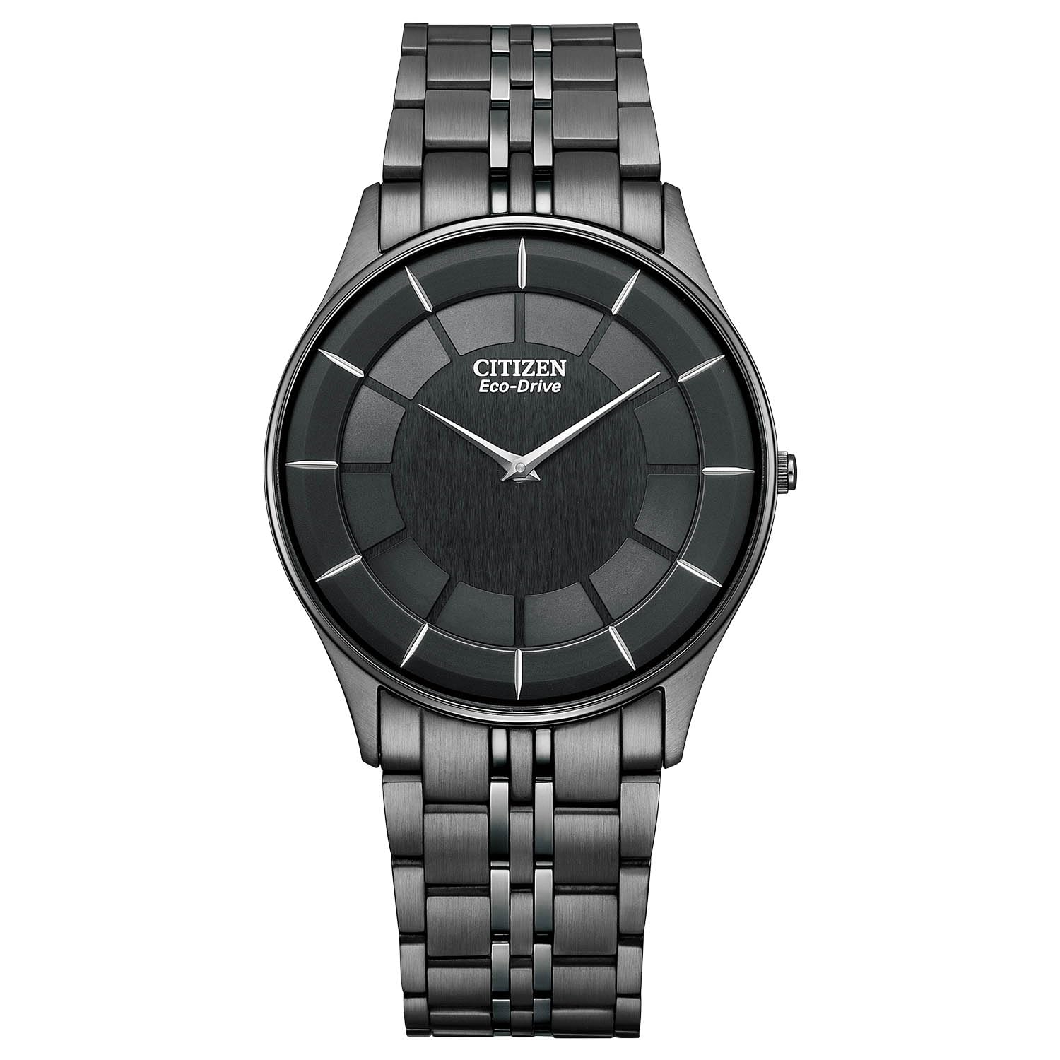 CITIZEN AR3017-58E Men's Wristwatch, Photovoltaic Eco-Drive, Waterproof, Black Color, Black Bracelet, Black, Black, Bracelet Type
