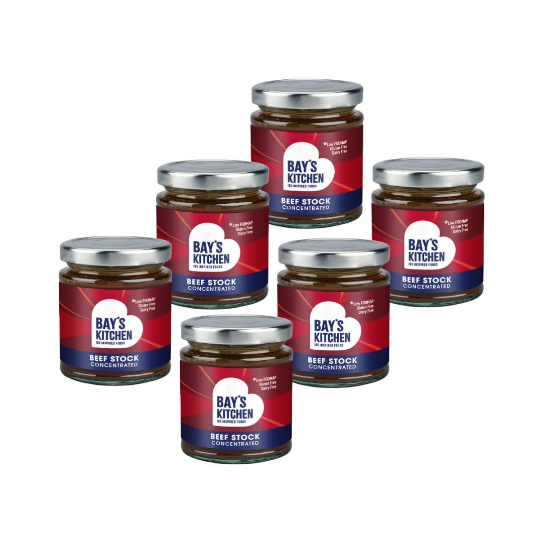 Bay's Kitchen Concentrated Beef Stock, Case of 6, Gluten & Dairy Free, Low FODMAP