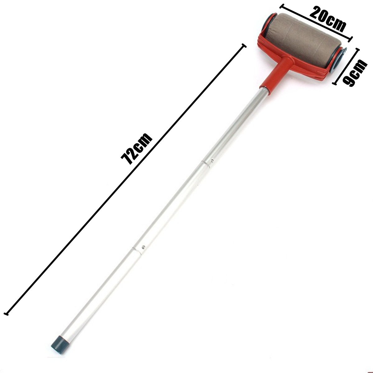 Jeteven Farbroller Kit mit Teleskopstange Renovierungsset, Flachpinsel Paint Roller Set (3er)